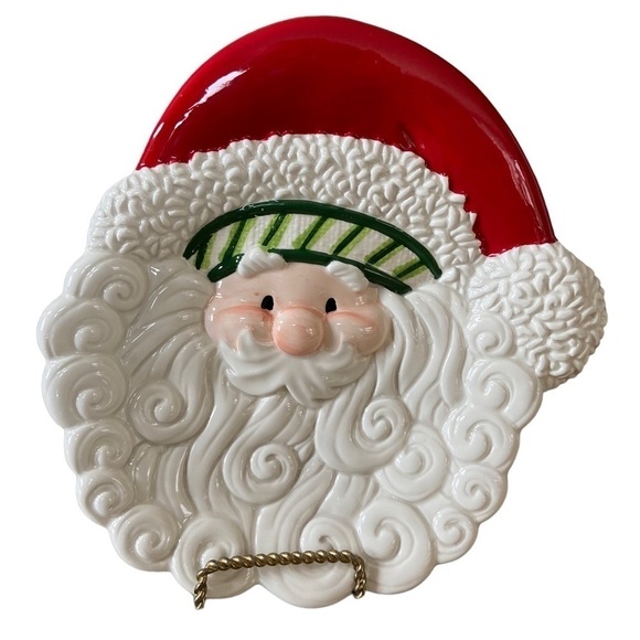 Fitz and Floyd Other - 𝅺fitz and Floyd Santa Snack/ Cookie Plate